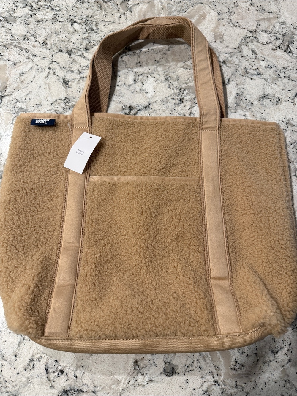 Sherpa Tote Bag in Camel